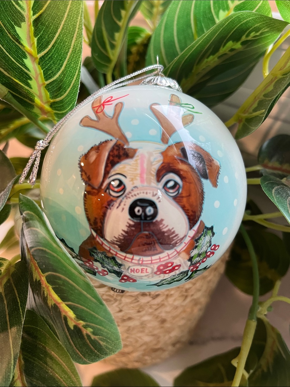 🐶 Pier 1 Li Bien Dog Holiday Ornament